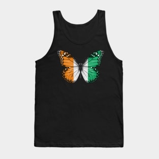 Ivorian Flag  Butterfly - Gift for Ivorian From Ivory Coast Tank Top